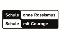 Logo mit Schriftzug Schule ohne Rassismus Schule mit Courage